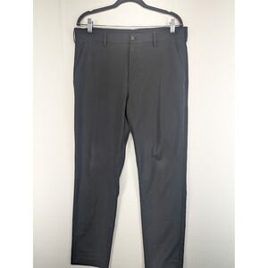 Links Edition Mens Black Performance Golf Pants 34x32 Stretch Flat Front Slacks‎